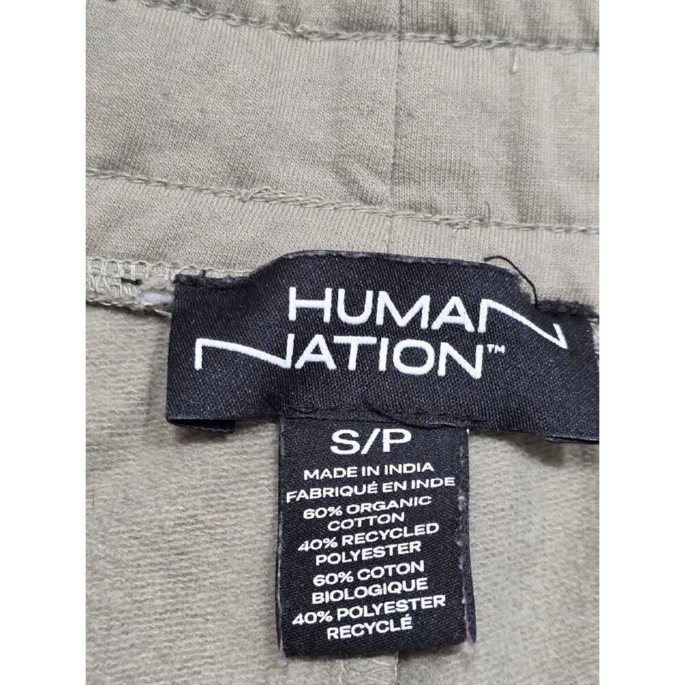 Human Nation drawstring organic cotton sweatpants fmen Khaki S/P A004649 - Picture 7 of 12